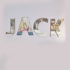 Where the Wild Things Are Decorated Letters, Personalized Home Décor, Baby